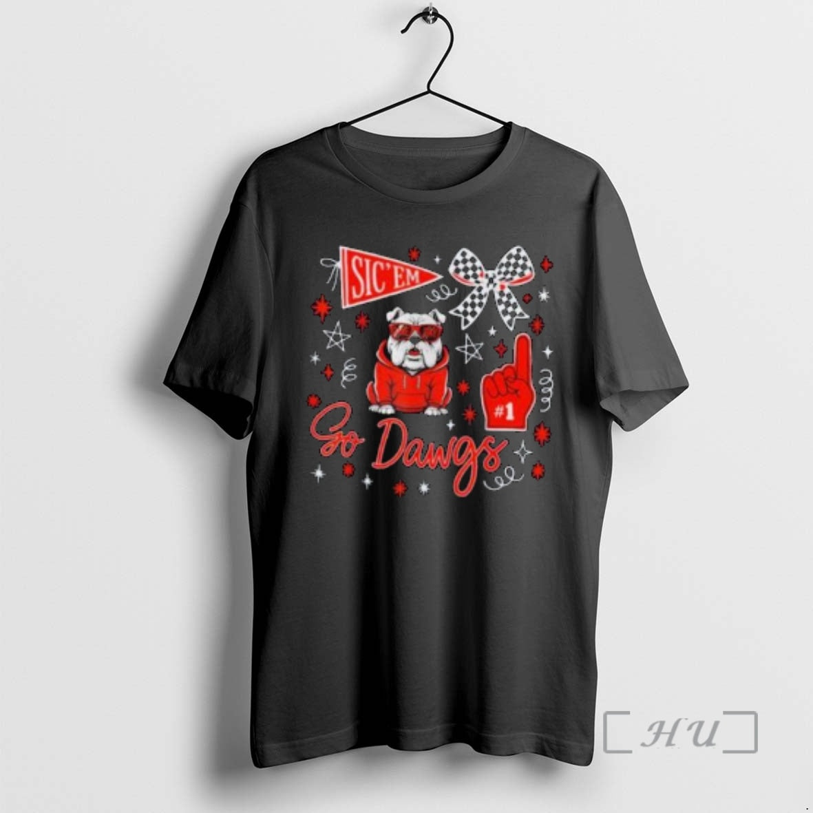Officials Sicem Go Dawgs Bulldog Game Day Christmas Circle Black T-Shirts, Hoodie, Sweatshirt | PureTeeCo.com