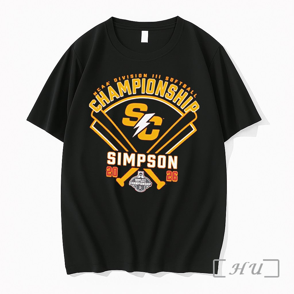 Officials Simpson Softball Ncaa Division Ii Softball Championship 2026 Tee