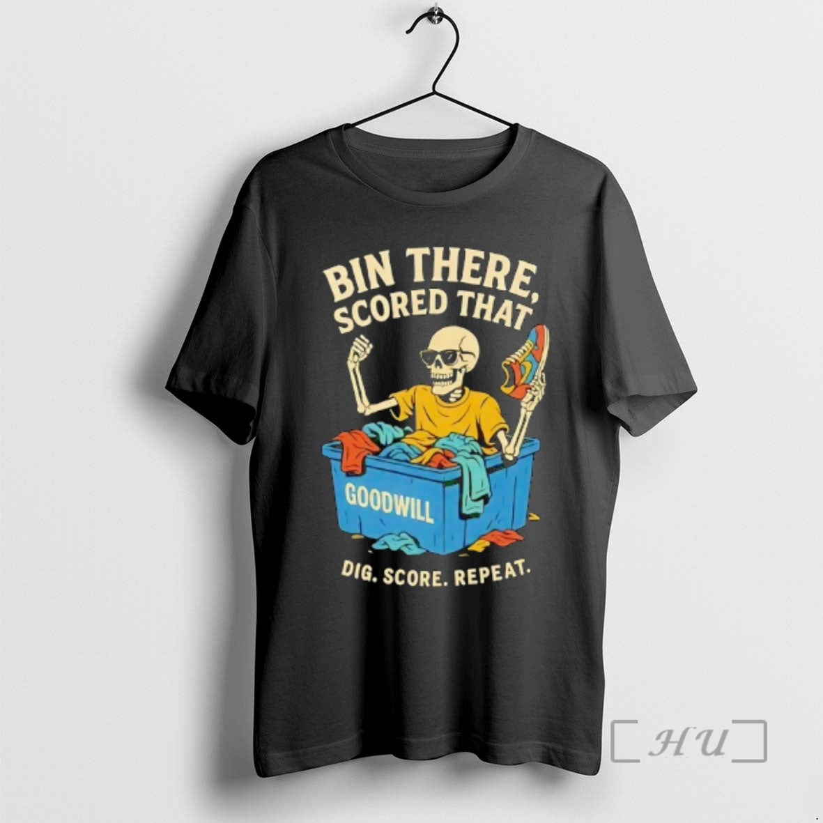 Officials Skeleton Bin There Scored That Dig Score Repeat T-Shirts, Hoodie, Sweatshirt | PureTeeCo.com