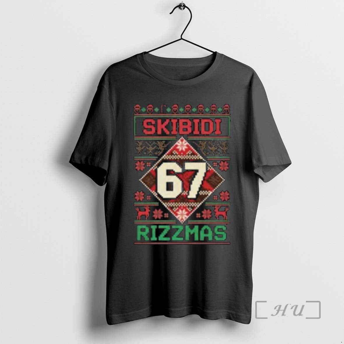 Officials Skibidi Six Seven Rizzmas Funny Christmas 2025 Circle Black T-Shirts, Hoodie, Sweatshirt | PureTeeCo.com