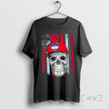 Officials Skull Wearing A Cap Connecticut Huskies Us Flag T-Shirts, Hoodie, Sweatshirt | PureTeeCo.com