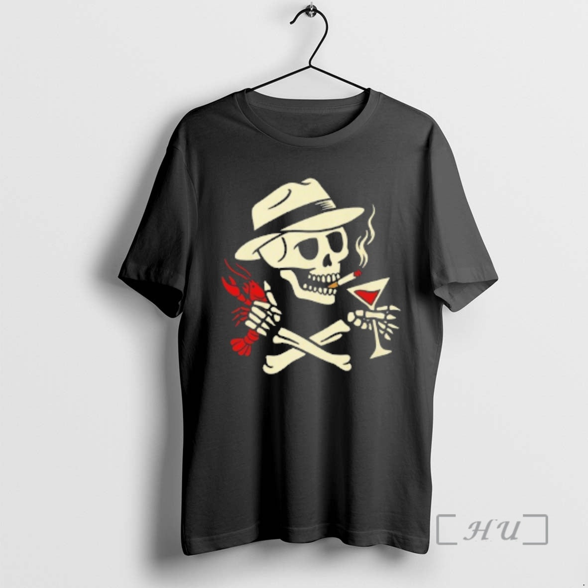 Officials Skull Crawfish And Cocktails Graphic T-Shirts, Hoodie, Sweatshirt | PureTeeCo.com