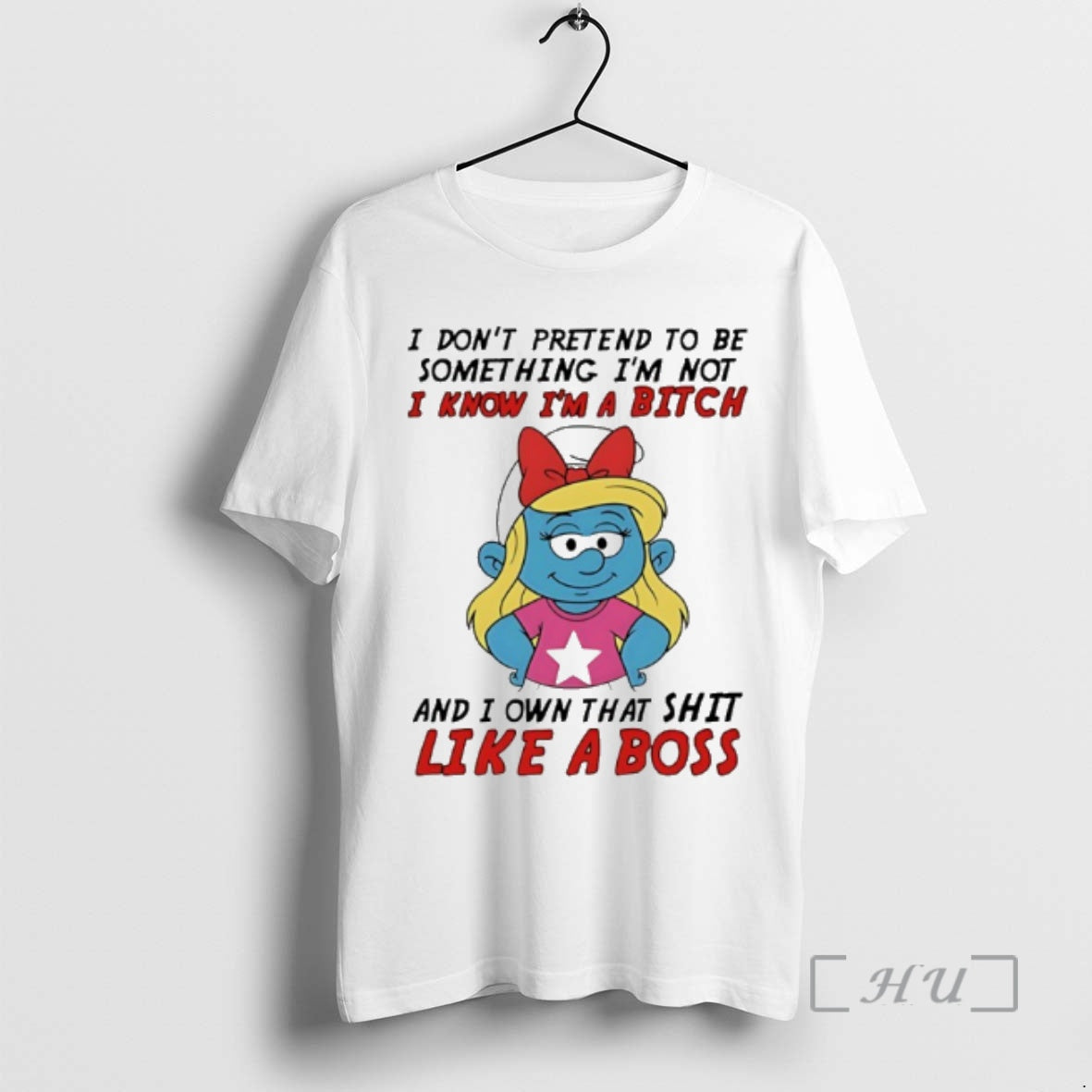 Officials Smurfette I Dont Pretend To Be Something Im Not I Know Im A Bitch T-Shirts, Hoodie, Sweatshirt | PureTeeCo.com