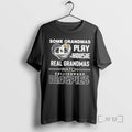 Officials Some Grandmas Play Housie Real Grandmas Watch Collingwood Magpies Diamond Heart Premium T Shirts