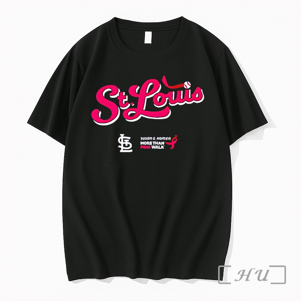 Officials St Louis Cardinals Baseball Susan G Komen More Than Pink Walk Premium T Shirts