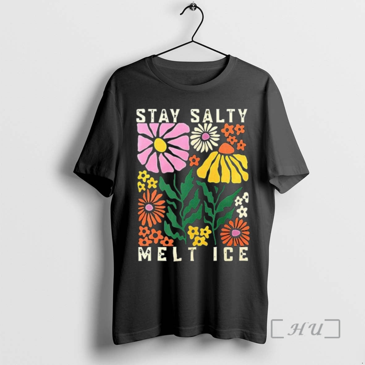 Officials Stay Salty Melt Ice Flower Abolish Ice T-Shirts, Hoodie, Sweatshirt | PureTeeCo.com