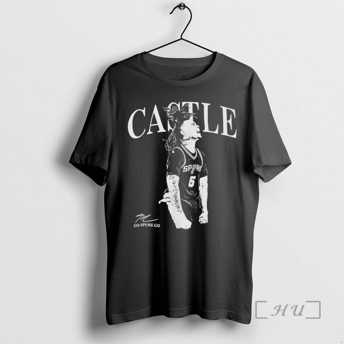Officials Stephon Castle San Antonio Spurs Basketball Go Spurs Go Signature Premium T Shirts Sweater