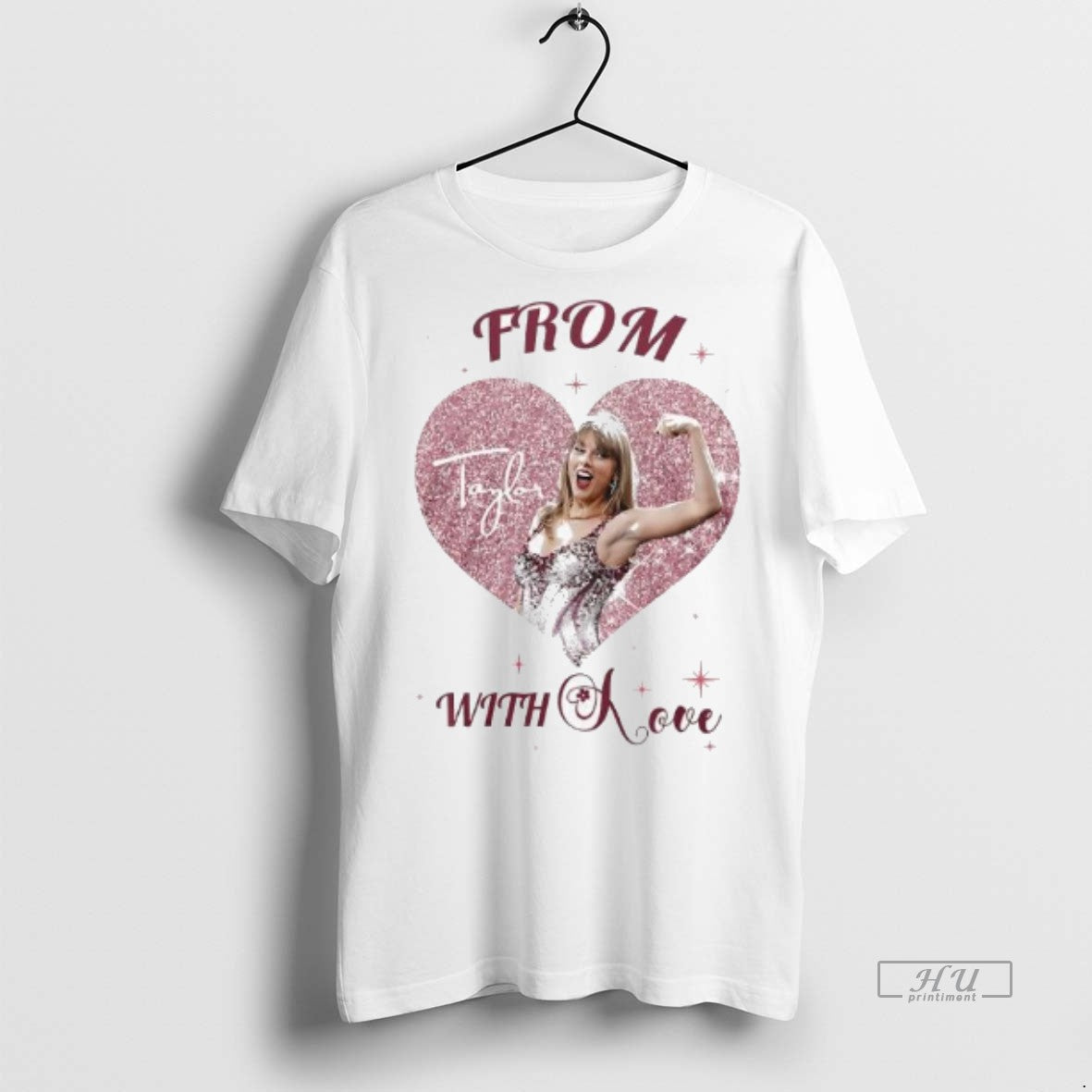 Officials Talor In Bling Heart From With Love Graphic Shirt Sweater