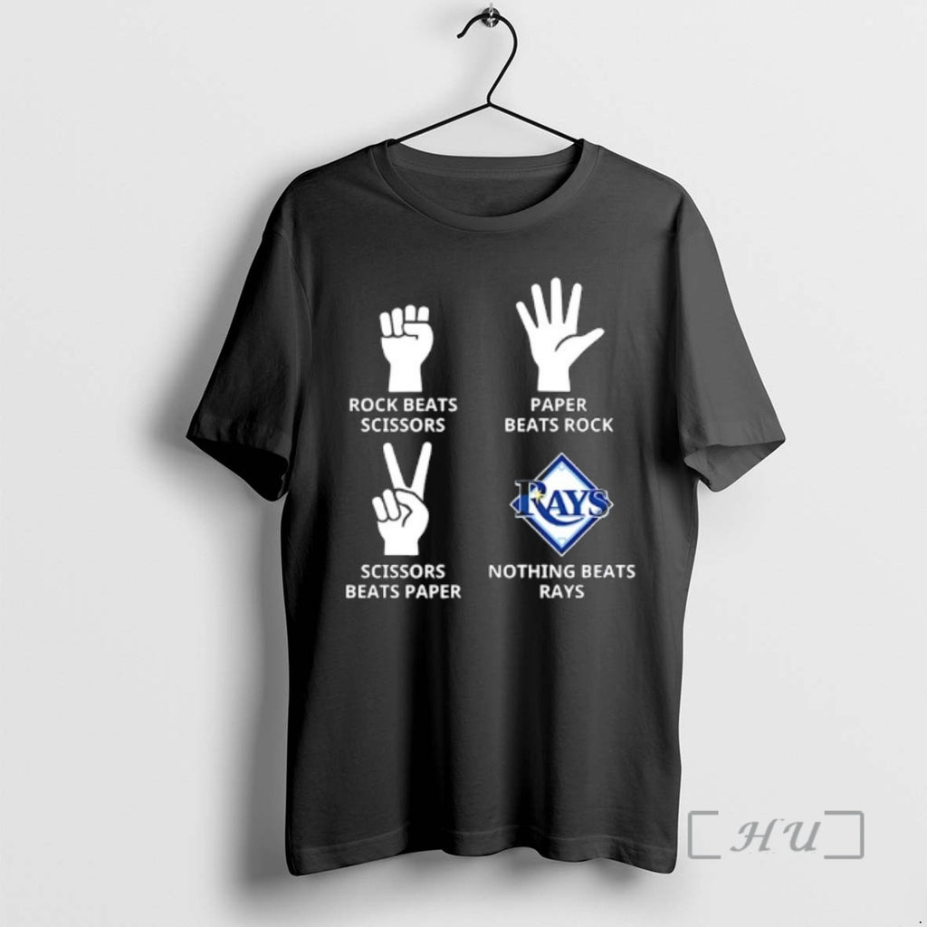Officials Tampa Bay Rays Nothing Beats Rock Beats Scissors Paper Beats Rock Scissors Beats Paper T-Shirts, Hoodie, Sweatshirt