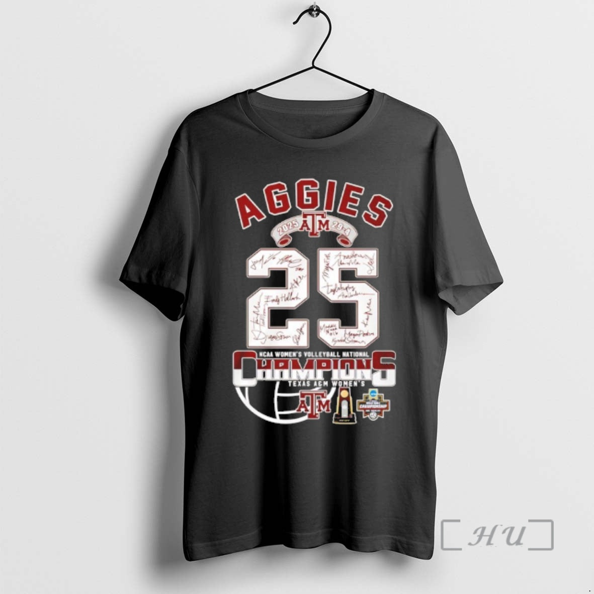 Officials Texas Am Aggies 2025 Womens Volleyball Champions 25 T-Shirts, Hoodie, Sweatshirt | PureTeeCo.com