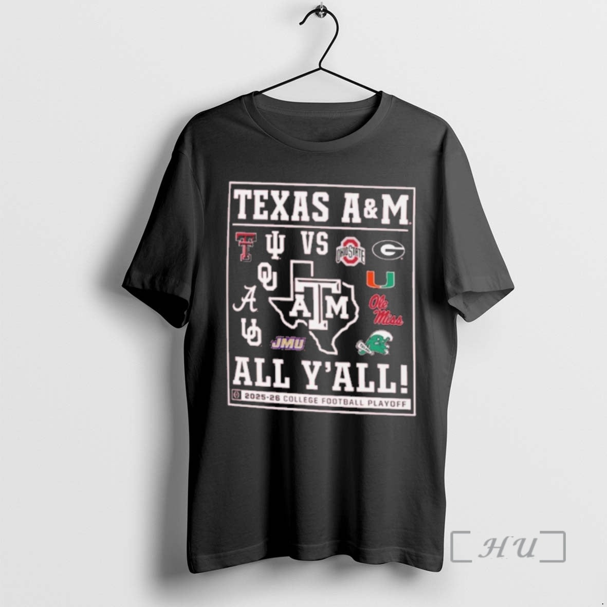Officials Texas Am Aggies Cfp Tamu Vs All Yall T-Shirts, Hoodie, Sweatshirt | PureTeeCo.com