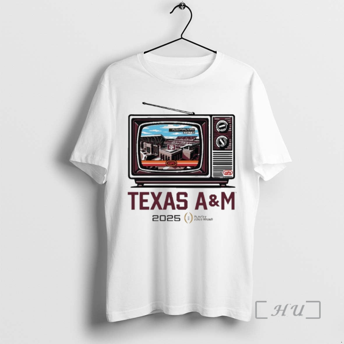 Officials Texas Am Aggies Tv Stadium Cfp 1st Round T-Shirts, Hoodie, Sweatshirt | PureTeeCo.com