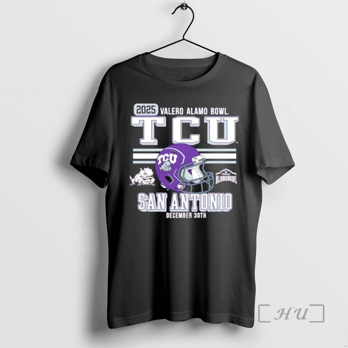 Officials Texas Christian Horned Frogs Football 2025 Alamo Bowl Bound T-Shirts, Hoodie, Sweatshirt | PureTeeCo.com