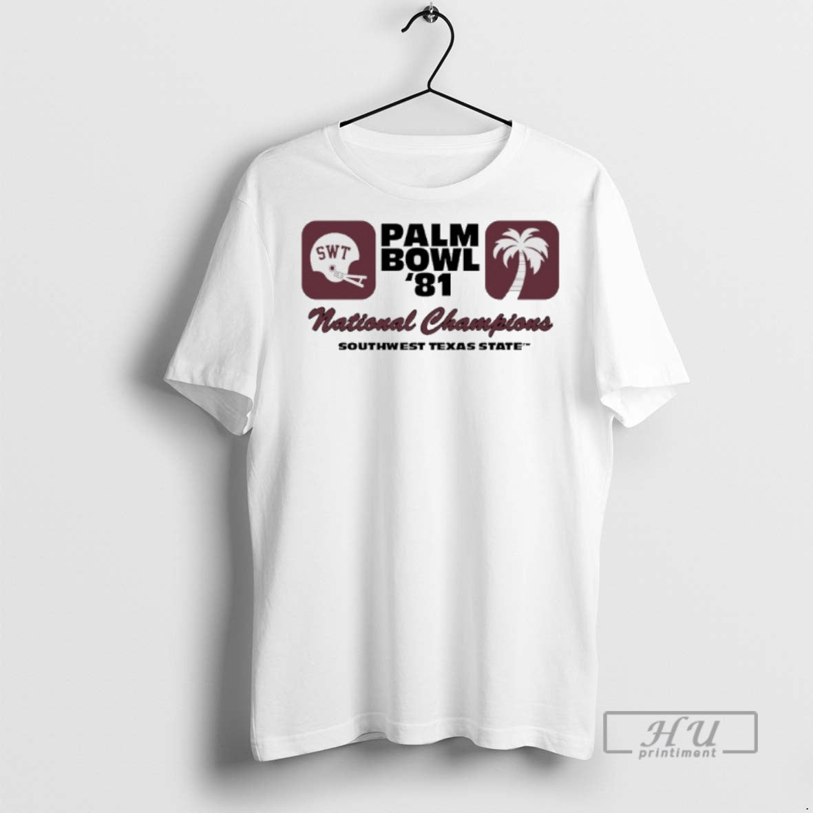 Officials Texas State Palm Bowl 1981 National Championship T Shirts