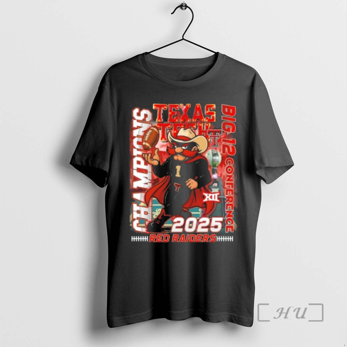 Officials Texas Tech Big 12 Conference Champions Red Raiders 2025 T-Shirts, Hoodie, Sweatshirt | PureTeeCo.com