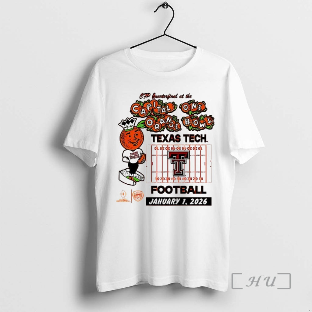 Officials Texas Tech Red Raiders Football 2026 Orange Bowl T-Shirts, Hoodie, Sweatshirt | PureTeeCo.com