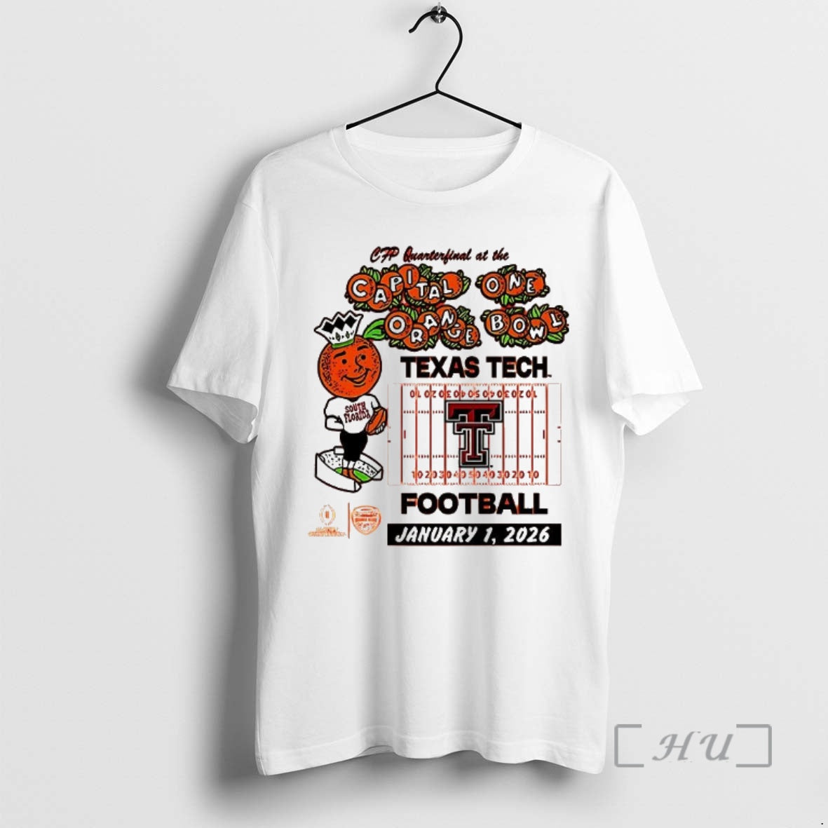 Officials Texas Tech Red Raiders Football 2026 Orange Bowl T-Shirts, Hoodie, Sweatshirt | PureTeeCo.com