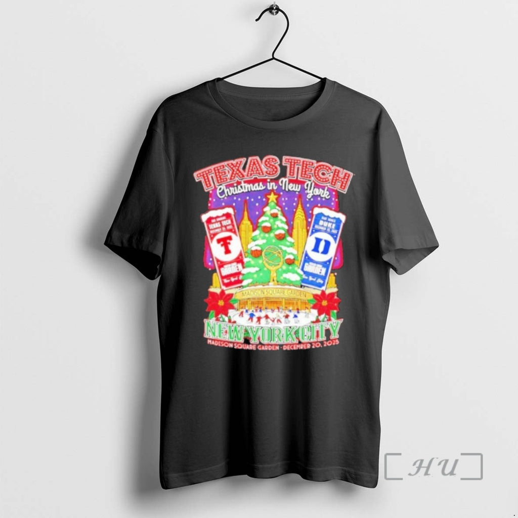 Officials Texas Tech Skate Past Duke Holiday In New York December 20 2025 Premium T-Shirts, Hoodie, Sweatshirt