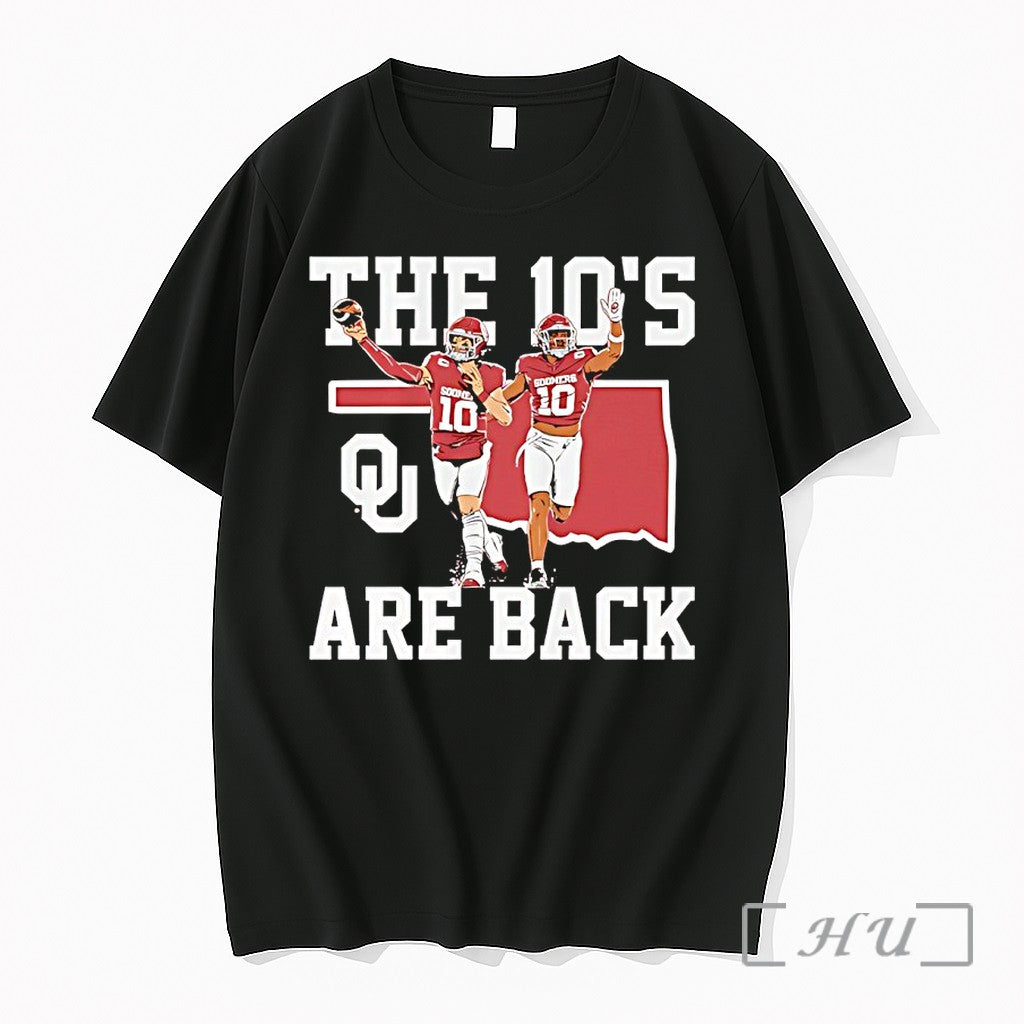 Officials The 10s Are Back Kip Lewis And John Mateer Oklahoma Football Premium T Shirts