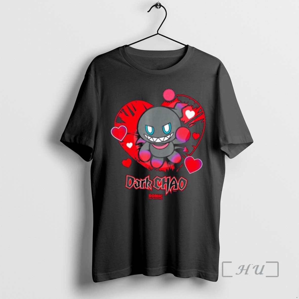 Officials The Hedgehog Dark Chao Valentines Day T-Shirts, Hoodie, Sweatshirt | PureTeeCo.com