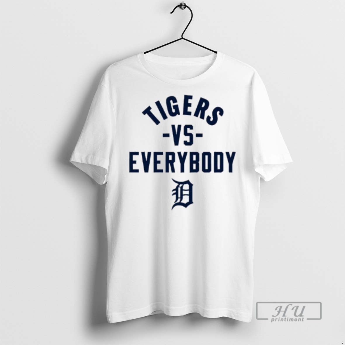 Officials Tigers Vs Everyboody Detroit Tigers Logo T Shirt