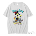 Officials Tom And Jerry The Chase Is On Hot Rod White Premium T Shirts Sweater
