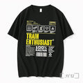 Officials Train Enthusiast 100 Railfan Shipping Label Black