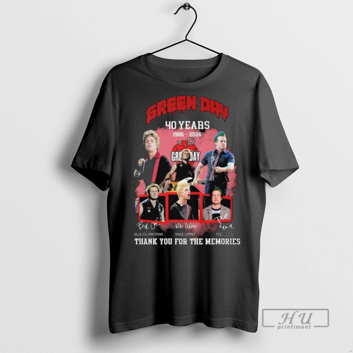 Officials Trending Green Day 40 Years 1986 2026 Thank You For The Memories Signatures Long