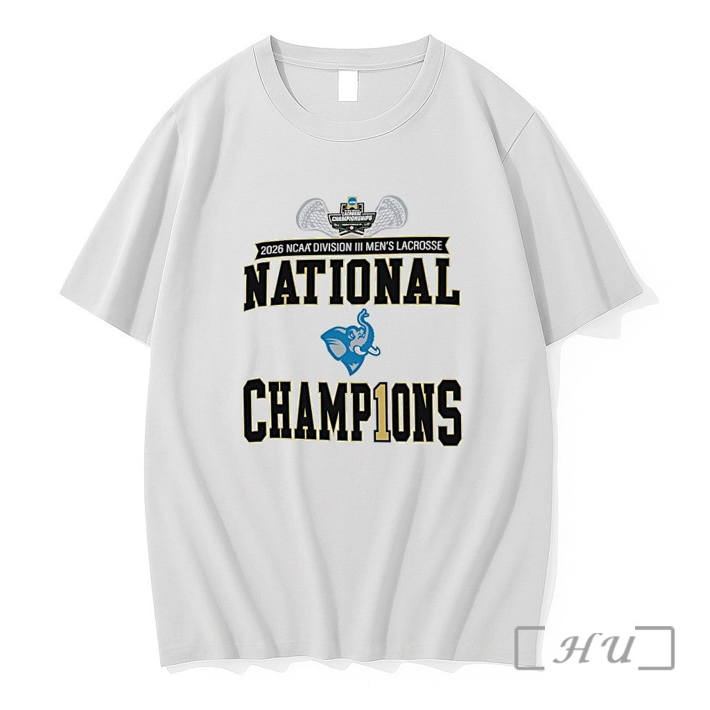 Officials Tufts Jumbos 2026 Ncaa Division Iii Mens Lacrosse National Champions Logo Premium T Shirts