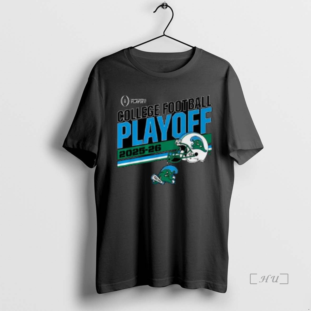 Officials Tulane Football 2025 Cfp Stripe Circle Black T-Shirts, Hoodie, Sweatshirt | PureTeeCo.com