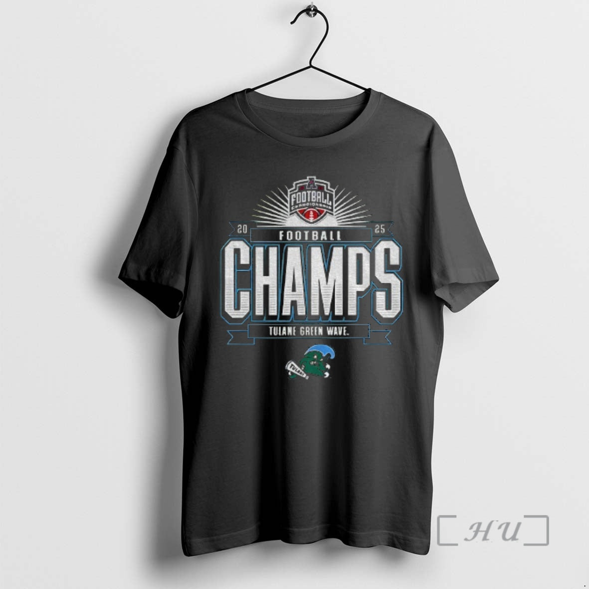 Officials Tulane Green Wave 2025 American Athletic Conference Football Champions T-Shirts, Hoodie, Sweatshirt | PureTeeCo.com