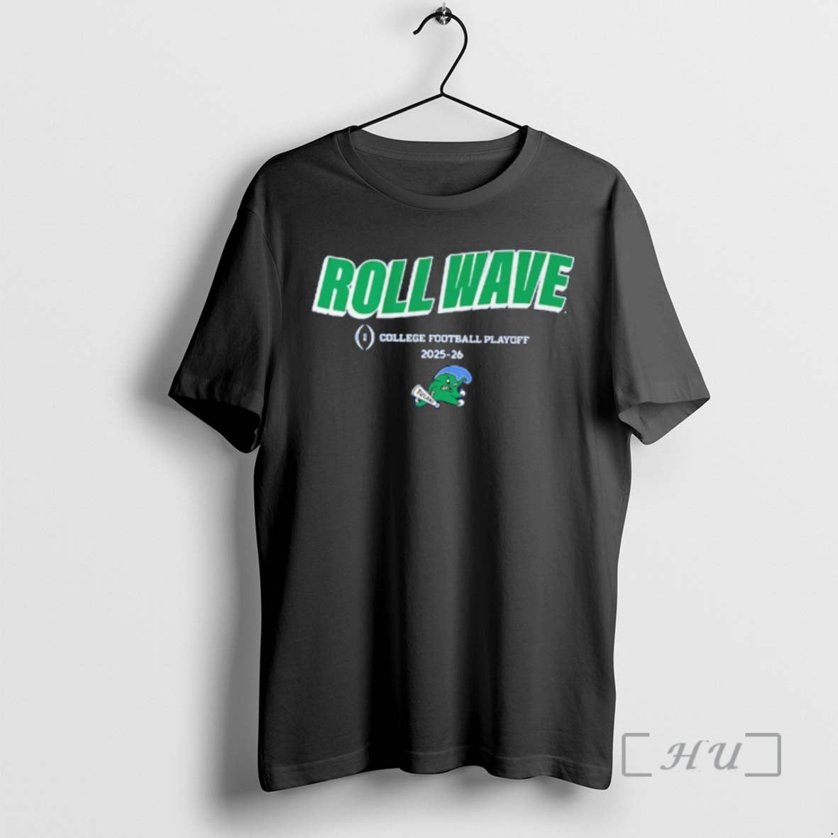 Officials Tulane Green Wave 2025 Cfb Team Slogan Roll Wave T-Shirts, Hoodie, Sweatshirt | PureTeeCo.com