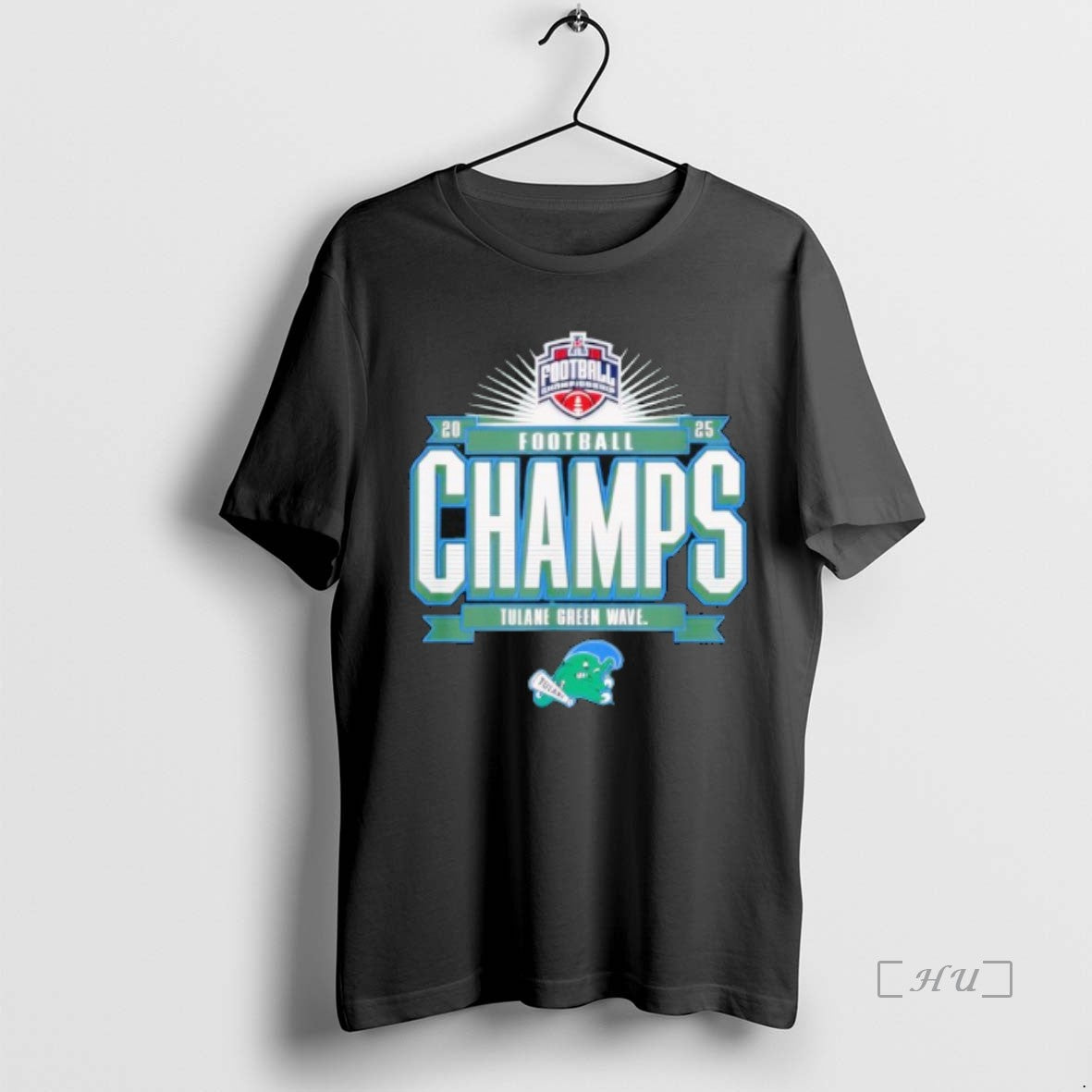Officials Tulane Green Wave Aac Champs 2025 Football Locker Room T-Shirts, Hoodie, Sweatshirt | PureTeeCo.com