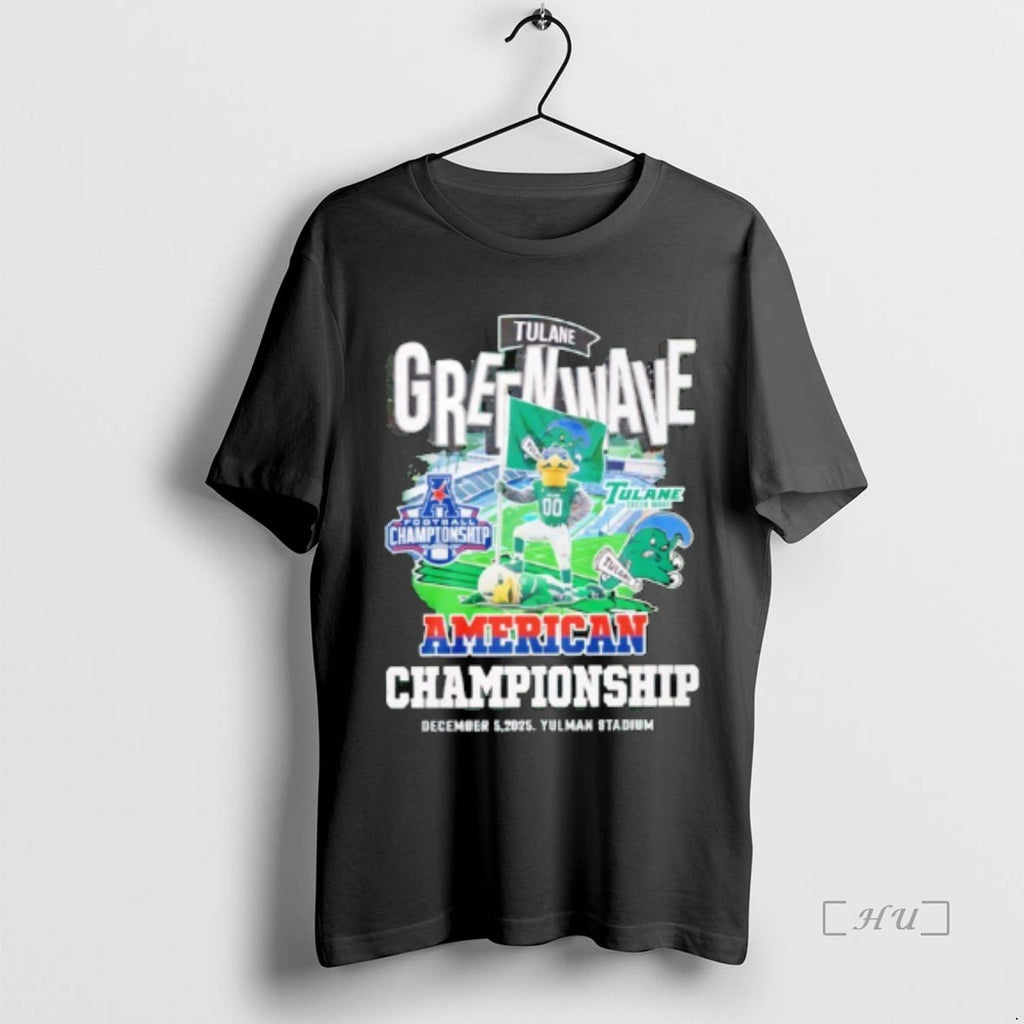 Officials Tulane Green Wave American Championship December 5 2025 T-Shirts, Hoodie, Sweatshirt | PureTeeCo.com