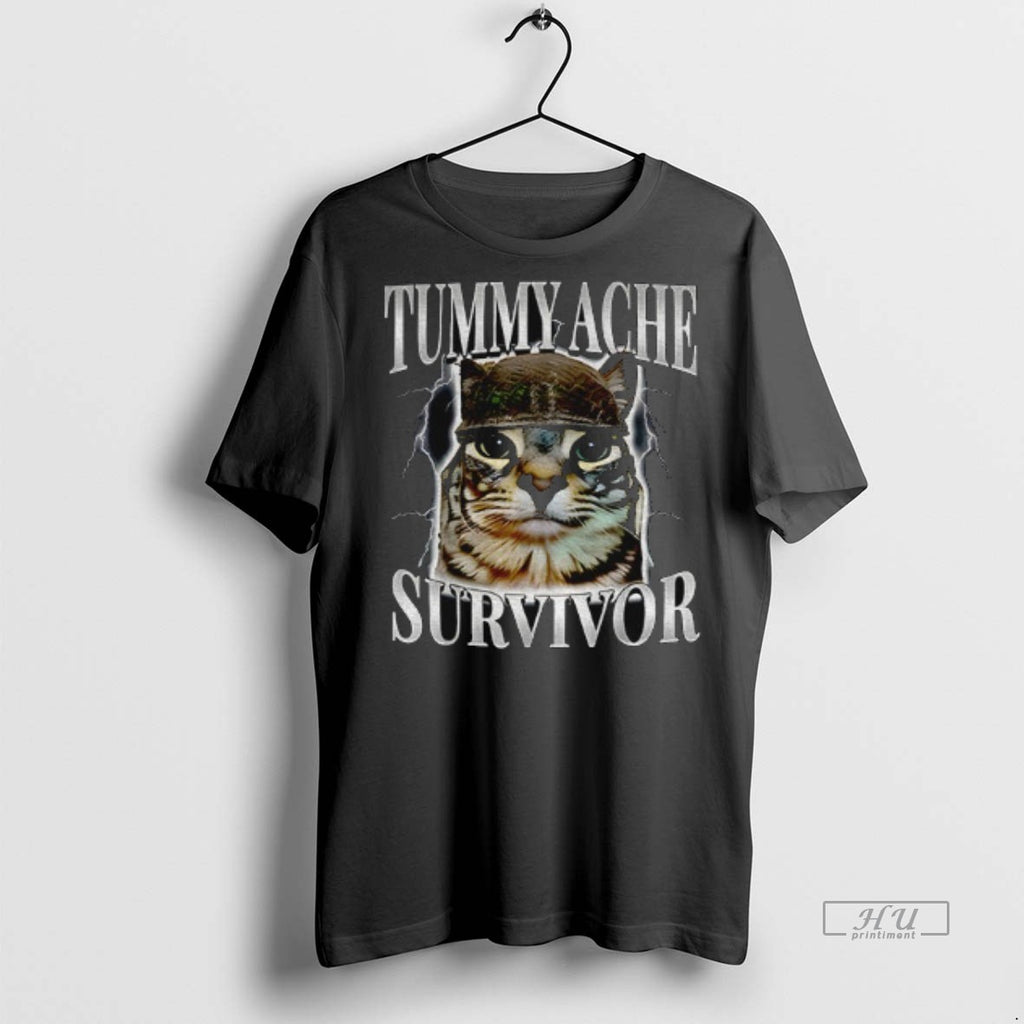 Officials Tummy Ache Survivor Cat Funny Shirt Sweater