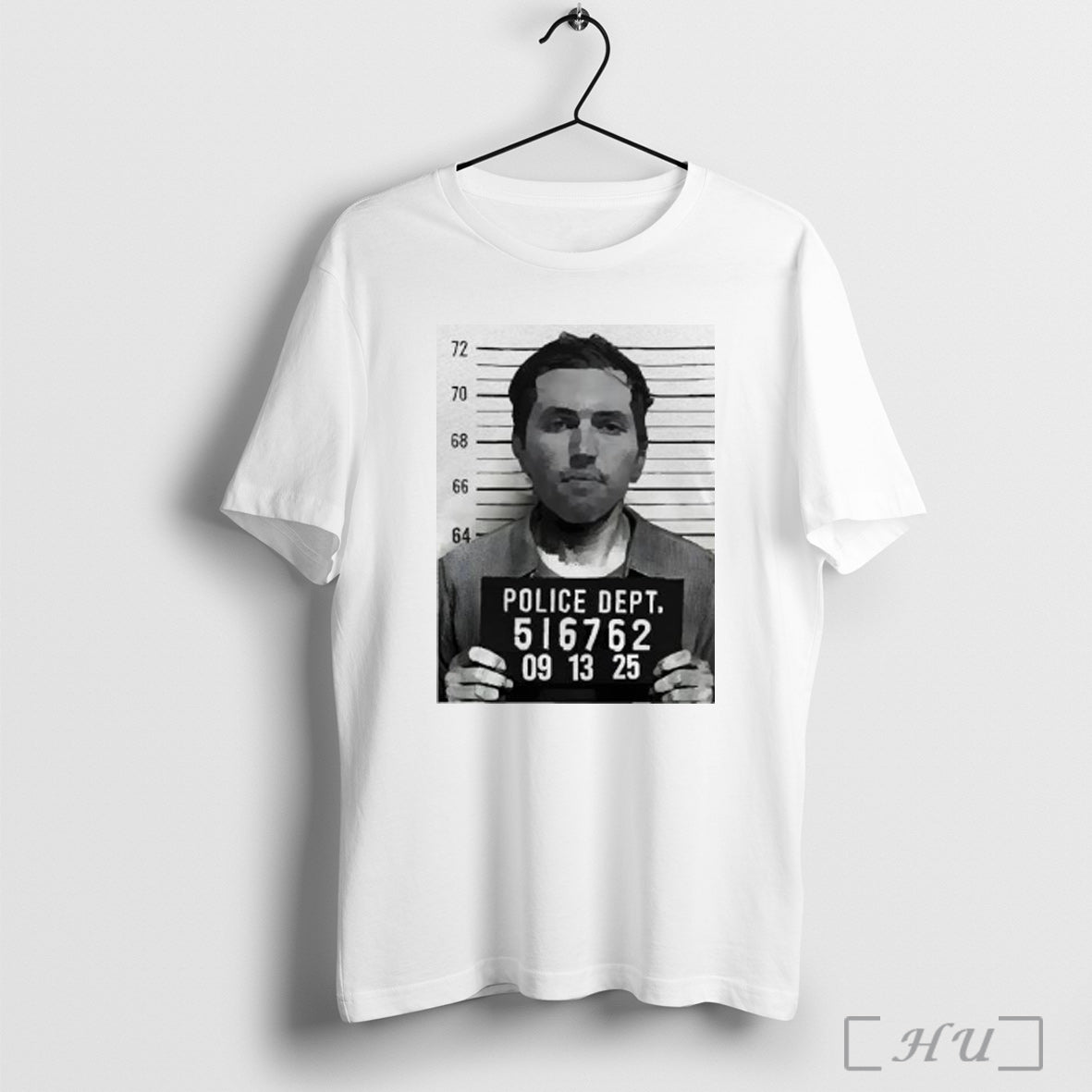 Officials Tyler Robinson Mugshot Police Dept Charlie Kirk Assassination Tribute T Shirt