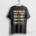 Officials Types Of Trout Fish T-Shirts, Hoodie, Sweatshirt | PureTeeCo.com
