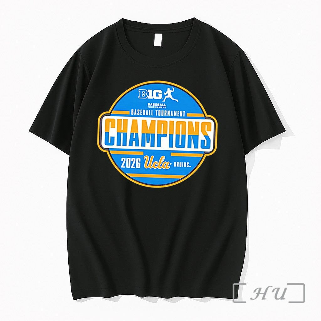 Officials Ucla Bruins 2026 Big Ten Baseball Tournament Champions Locker Room Tee Premium T Shirts