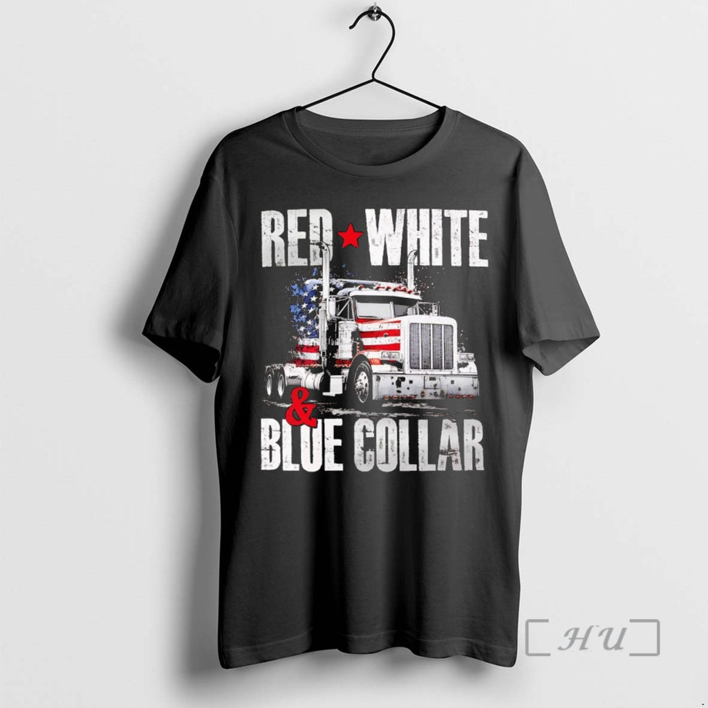 Officials Us Flag Red White And Blue Collar Truck T-Shirts, Hoodie, Sweatshirt | PureTeeCo.com