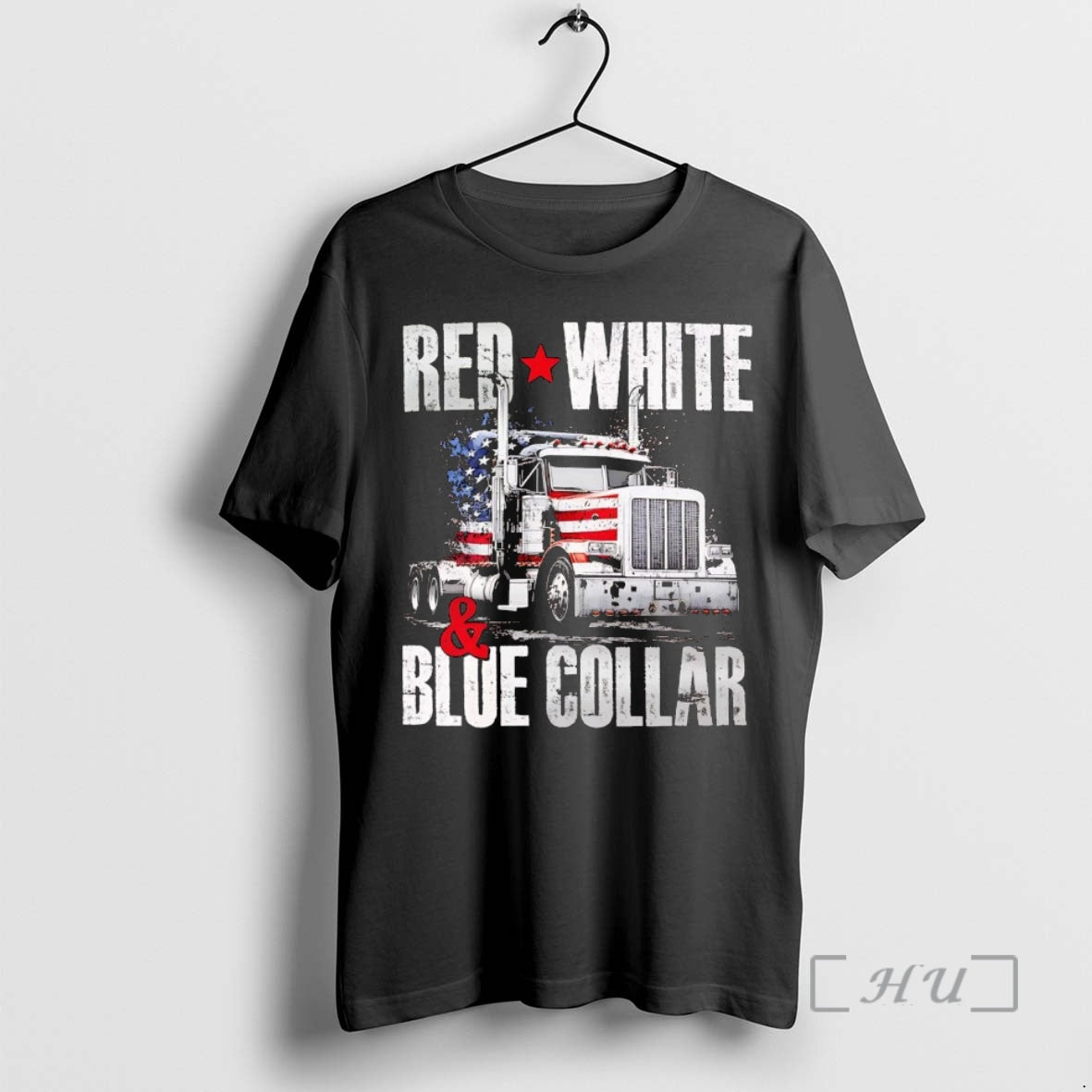 Officials Us Flag Red White And Blue Collar Truck T-Shirts, Hoodie, Sweatshirt | PureTeeCo.com