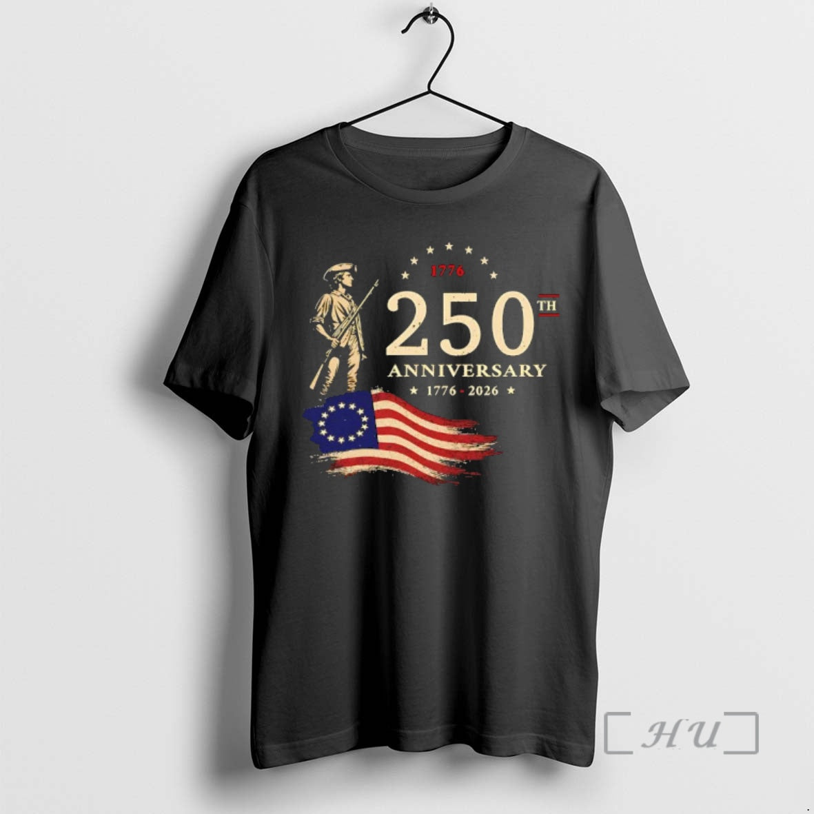 Officials Usa 250th Anniversary Soldier American Flag