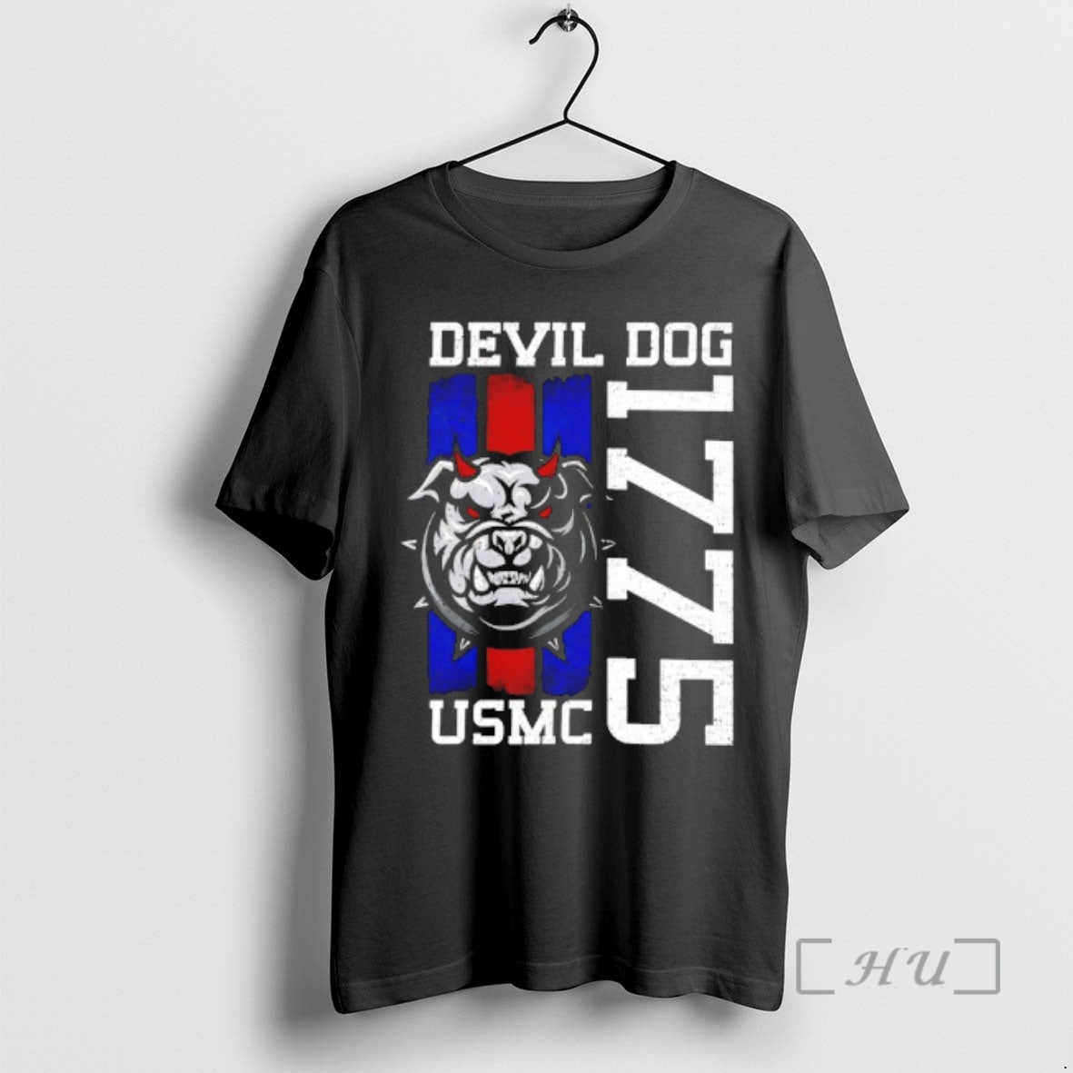 Officials Usmc Blood Stripe Devil Dog 1775 Logo T-Shirts, Hoodie, Sweatshirt | PureTeeCo.com