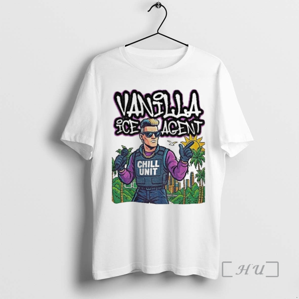 Officials Vanilla Ice Agent Chill Unit Meme Pop Culture Parody T-Shirts, Hoodie, Sweatshirt | PureTeeCo.com