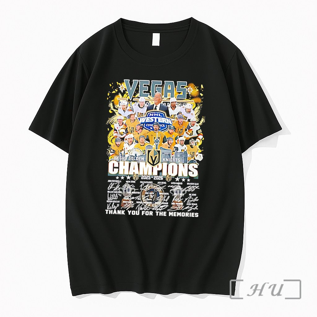 Officials Vegas Golden Knights 2025 2026 Thank You For The Memories Tee Premium T Shirts