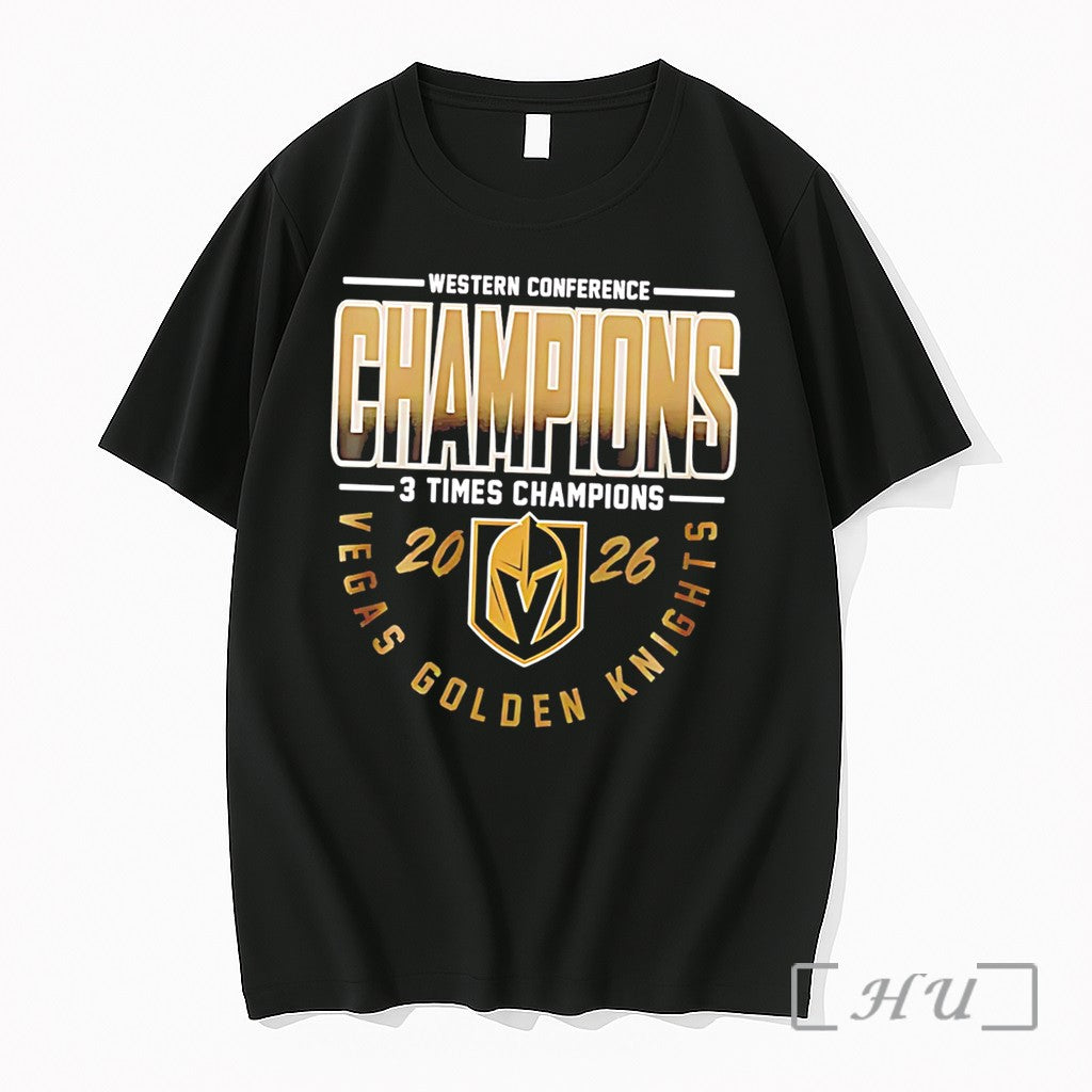 Officials Vegas Golden Knights Western Conference Champions 3 Times Champions Tee Premium T Shirts Sweater