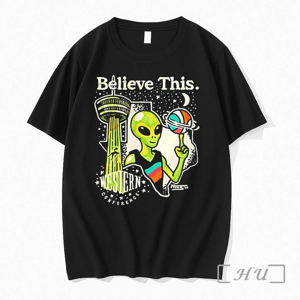 Officials Victor Wembanyama Believe This Alien San Antonio Spurs Western Conference Basketball Premium T Shirts