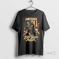 Officials Washington Lincoln Playing Guitar 250 Years America 1776 2026 Flag Premium T Shirts Sweater