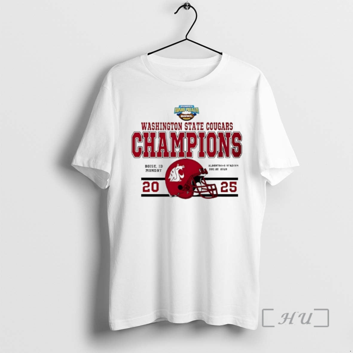 Officials Washington State Cougars Potato Bowl Champions 2025 T-Shirts, Hoodie, Sweatshirt | PureTeeCo.com