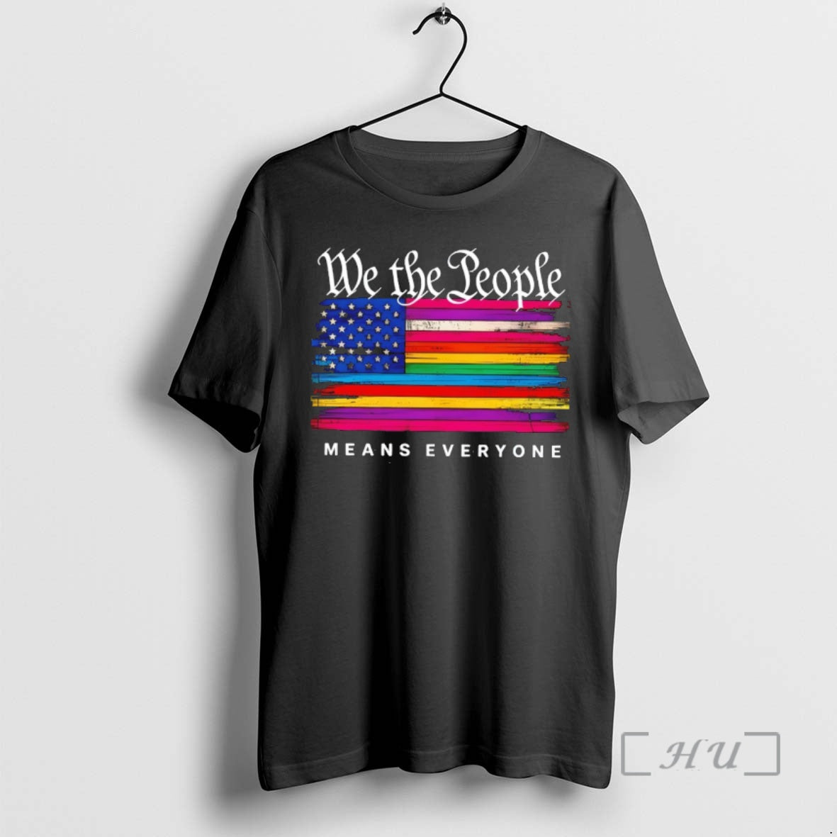 Officials We The People Pride Means Everyone Rainbow American Flag
