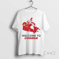 Officials Welcome To Chinada China X Canada Map T-Shirts, Hoodie, Sweatshirt | PureTeeCo.com